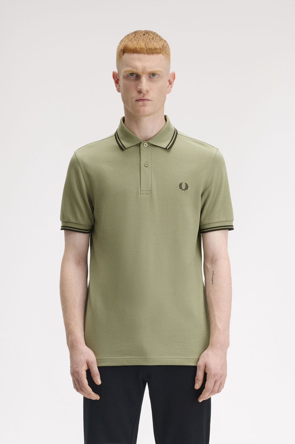 Polo's korte mouw groen Fred Perry