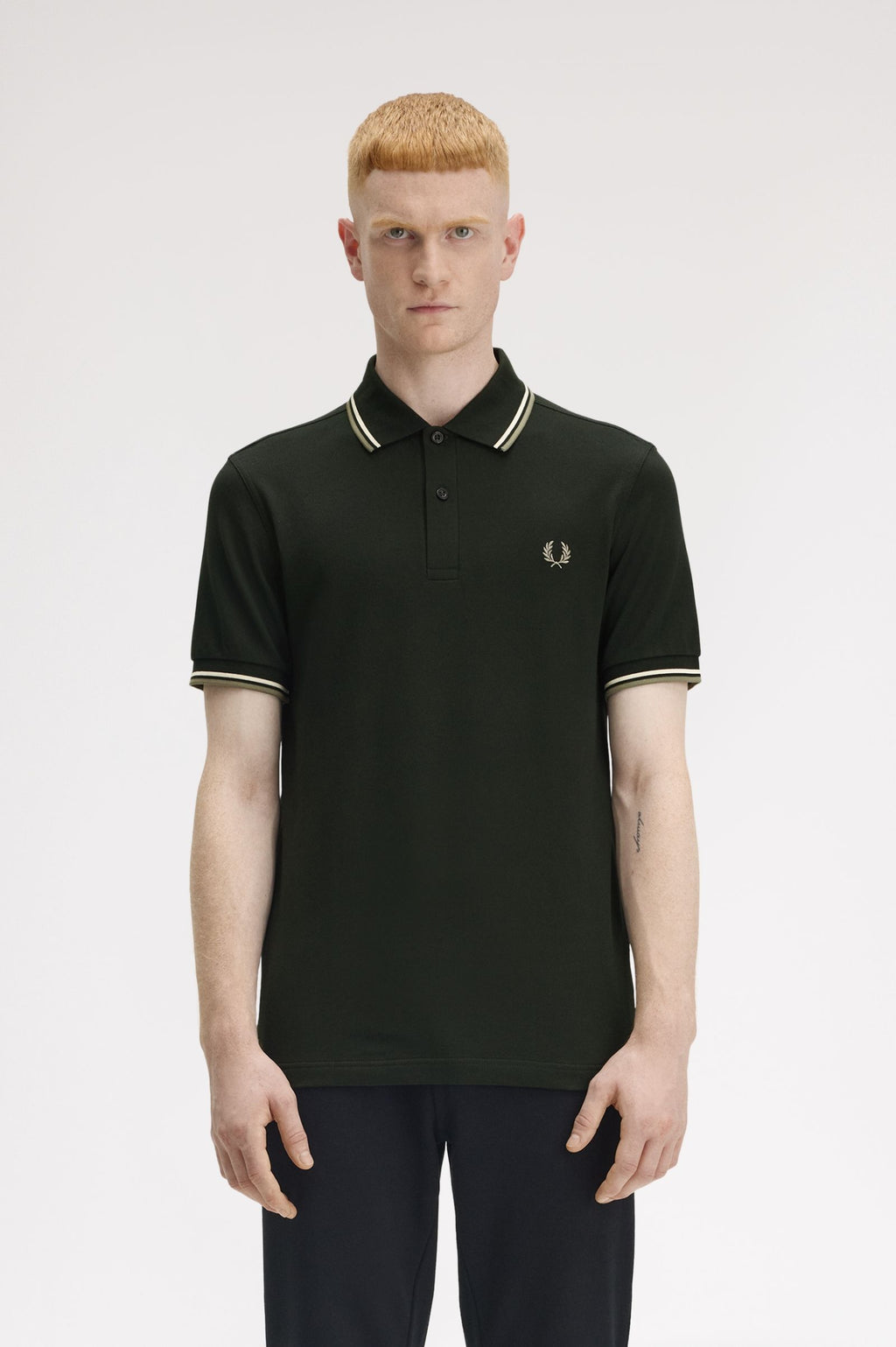 Polo's korte mouw groen Fred Perry
