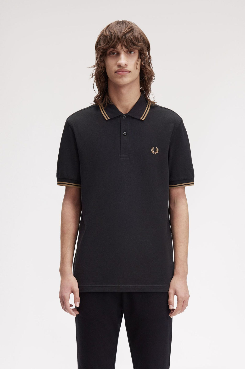 Polo's korte mouw zwart Fred Perry