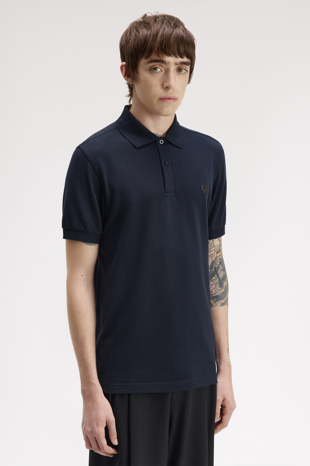 Polo's lange mouw navy Fred Perry