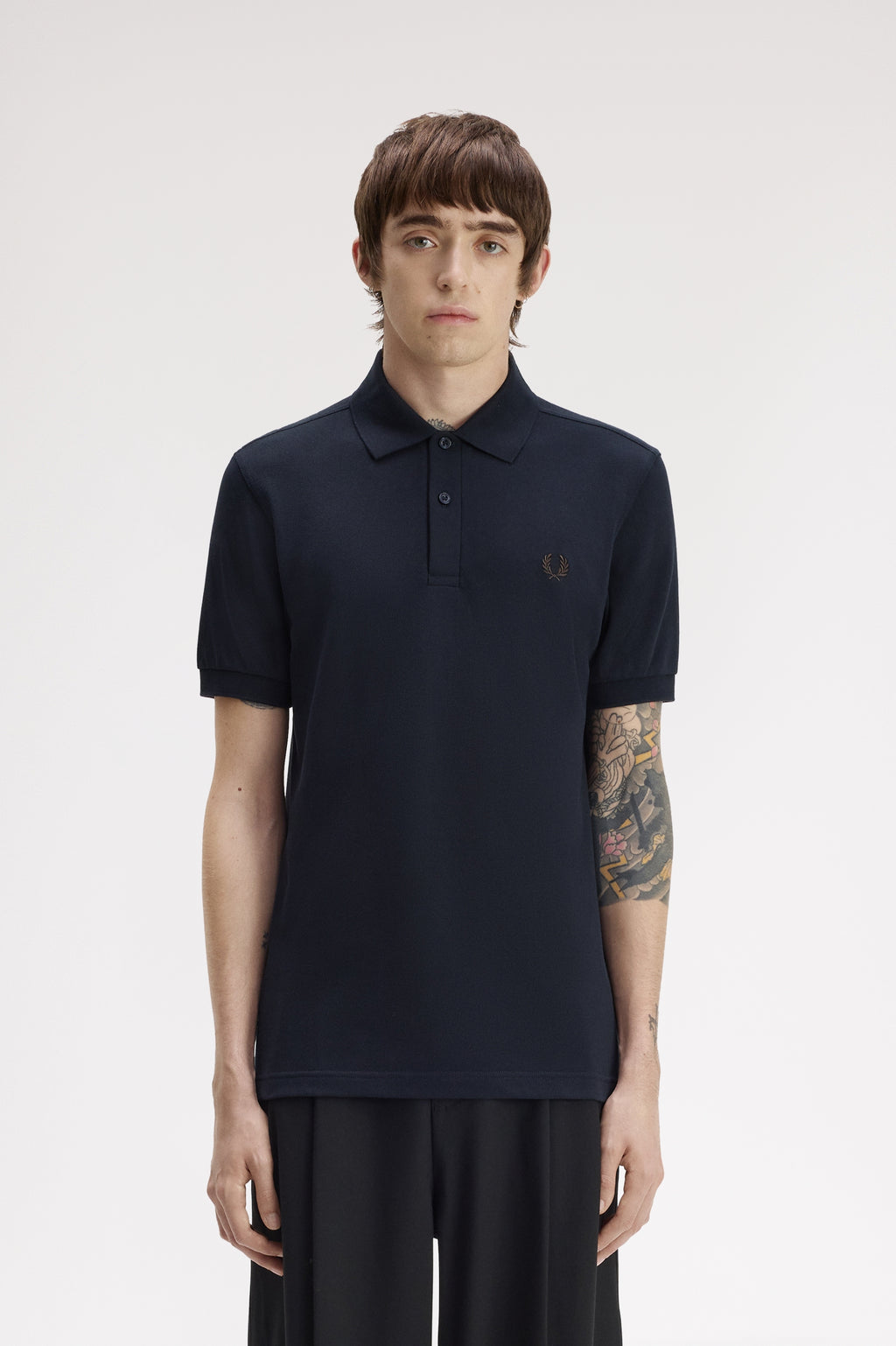 Polo's lange mouw navy Fred Perry