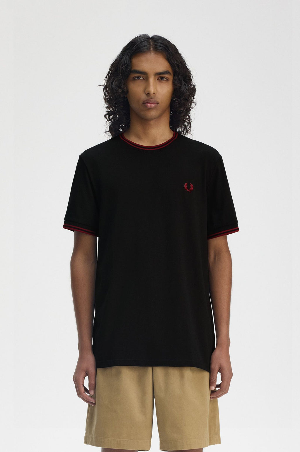 T-shirts korte mouw zwart Fred Perry
