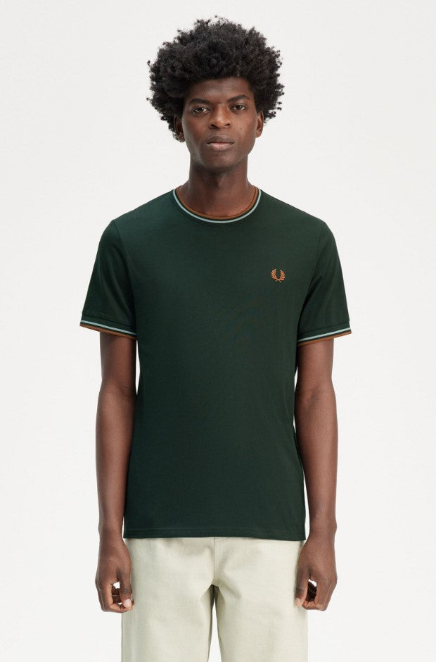 T-shirts korte mouw groen Fred Perry