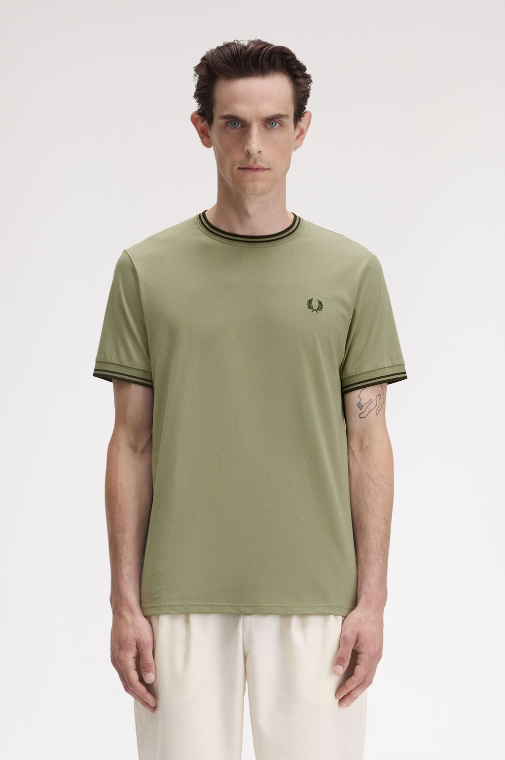 T-shirts korte mouw groen Fred Perry