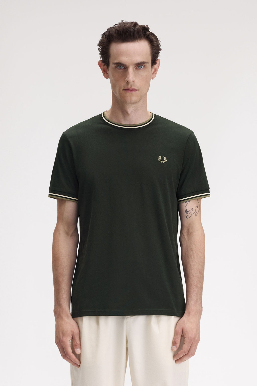 T-shirts korte mouw groen Fred Perry