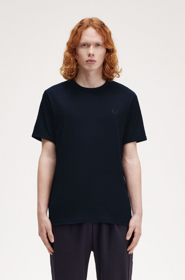 T-shirts korte mouw navy Fred Perry