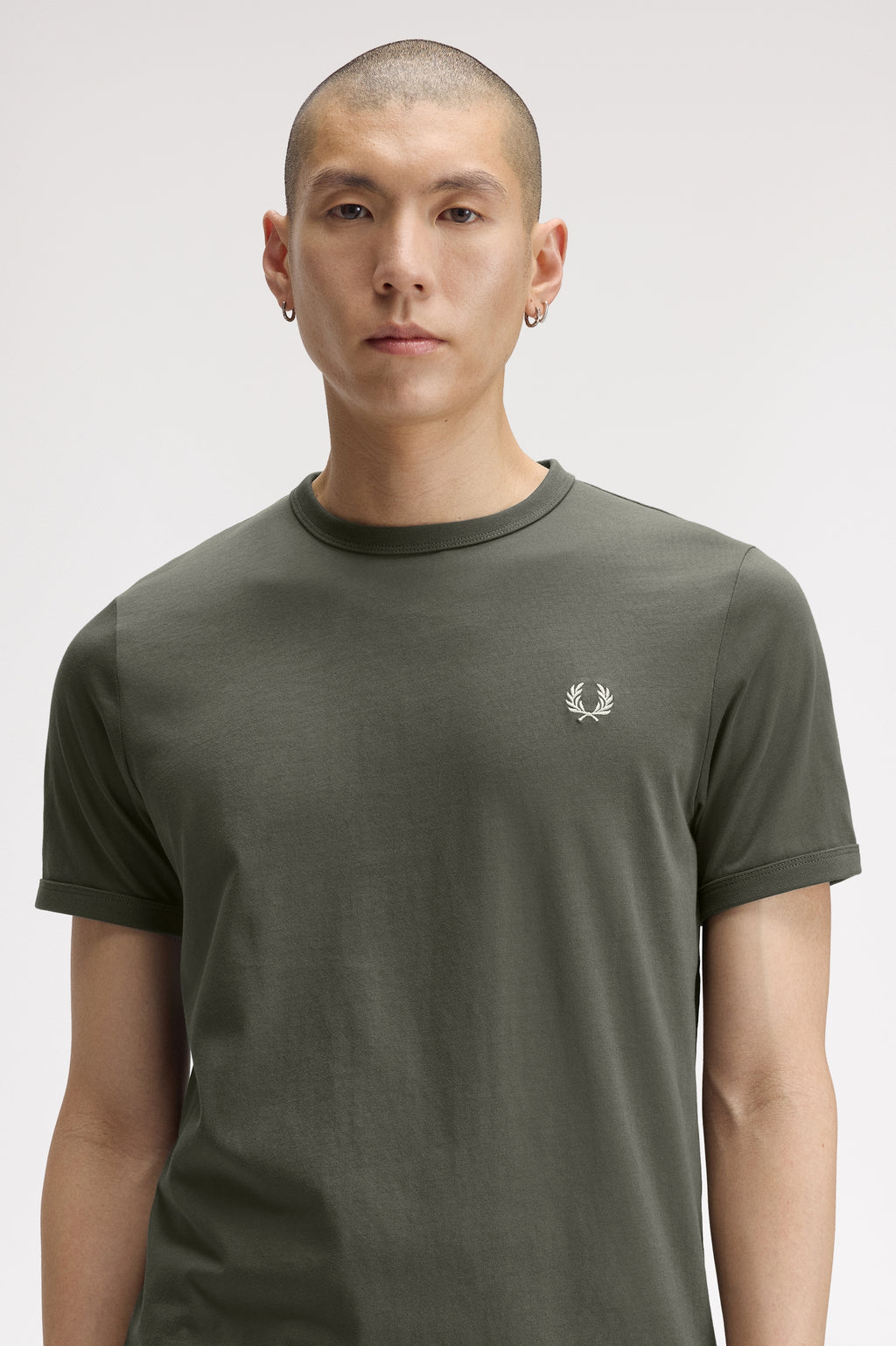 T-shirts korte mouw groen Fred Perry