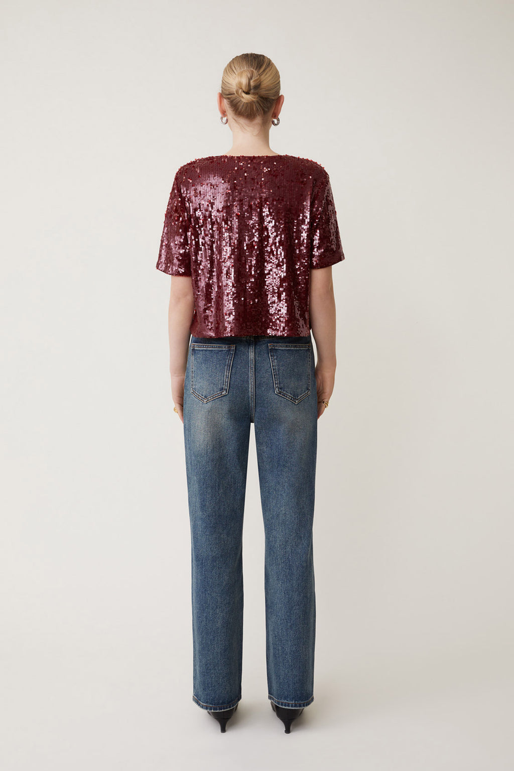 Blouses korte mouw rood Suncoo Paris