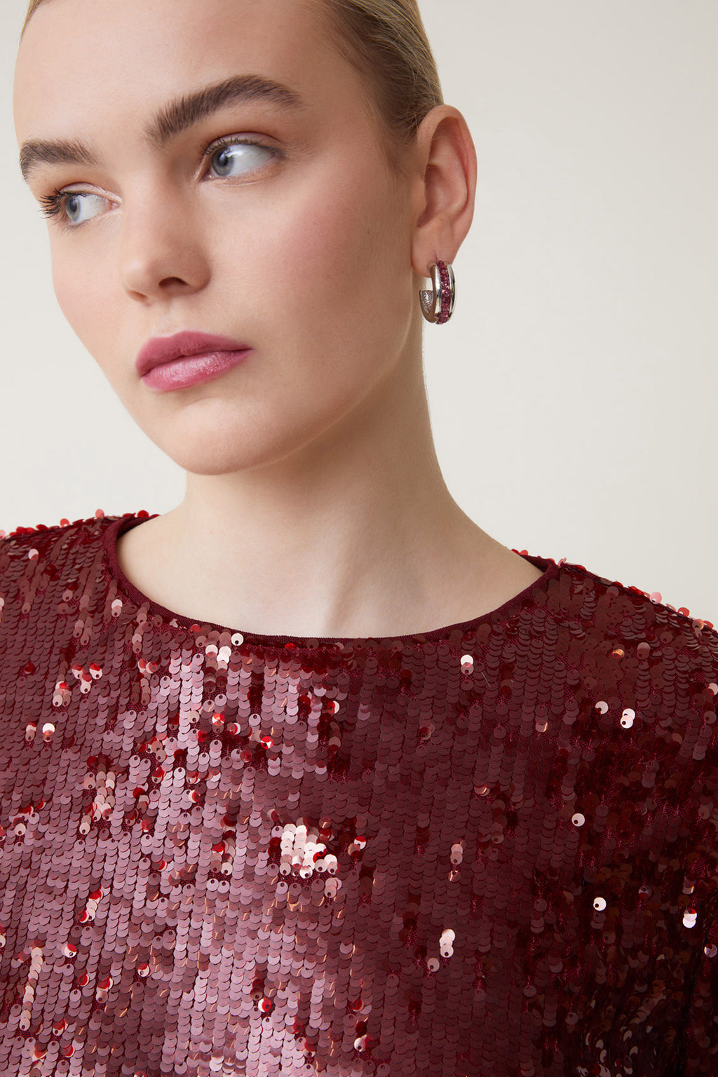 Blouses korte mouw rood Suncoo Paris