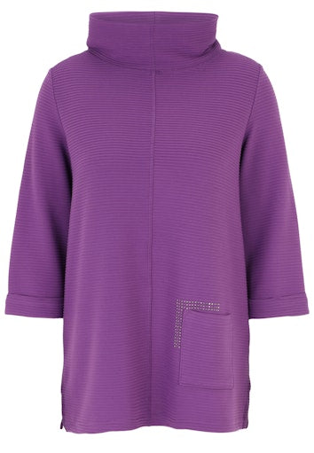 T-shirts lange mouw paars Doris Streich