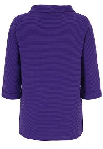 T-shirts lange mouw paars Doris Streich