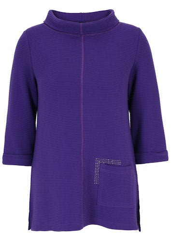 T-shirts lange mouw paars Doris Streich