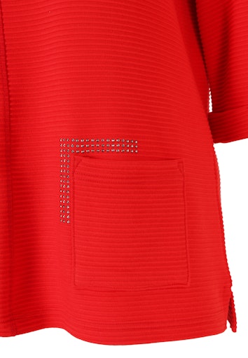 T-shirts lange mouw rood Doris Streich