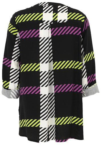 Blouses lange mouw paars Doris Streich