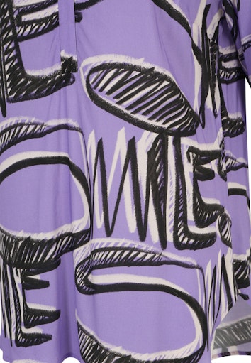 Blouses lange mouw paars Doris Streich