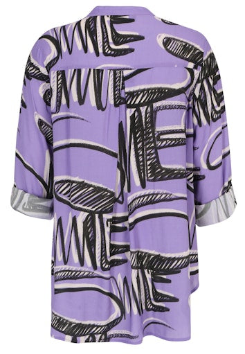 Blouses lange mouw paars Doris Streich