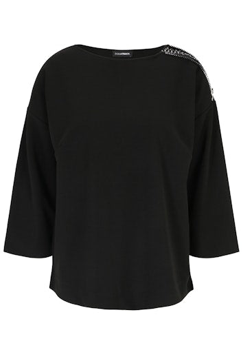 Blouses korte mouw zwart Doris Streich