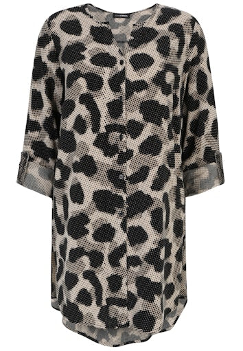 Blouses lange mouw beige Doris Streich
