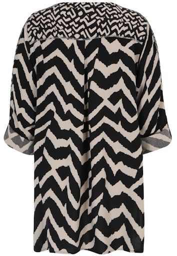 Blouses lange mouw beige Doris Streich
