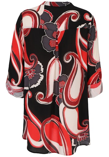 Blouses lange mouw rood Doris Streich