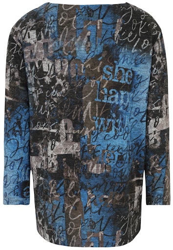 T-shirts lange mouw blauw Doris Streich