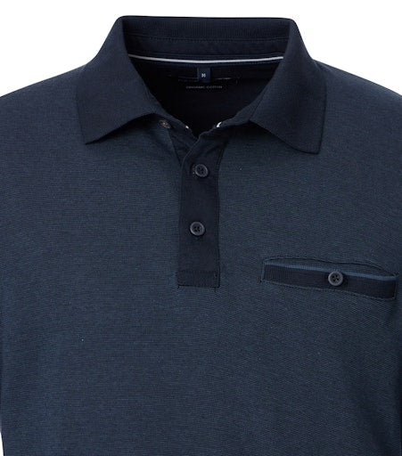 Polo's lange mouw blauw Casa Moda