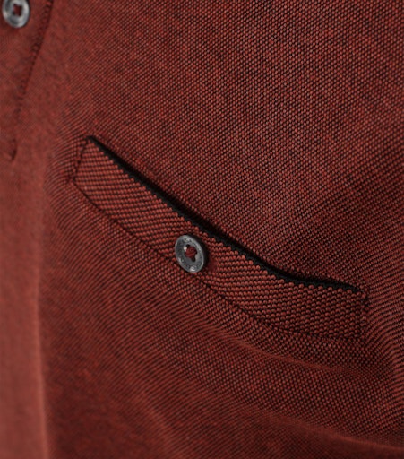 Polo's lange mouw oranje Casa Moda