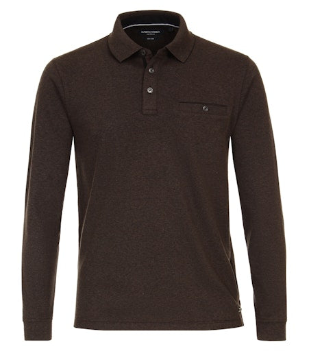 Polo's lange mouw beige Casa Moda