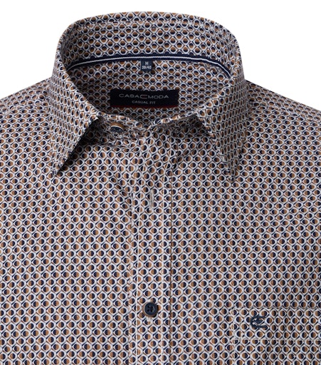 Hemden lange mouw bruin Casa Moda