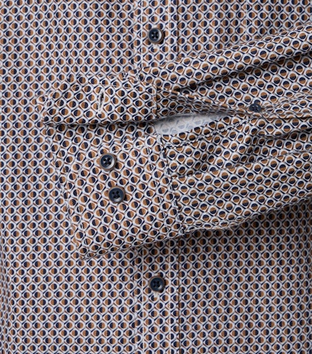 Hemden lange mouw bruin Casa Moda