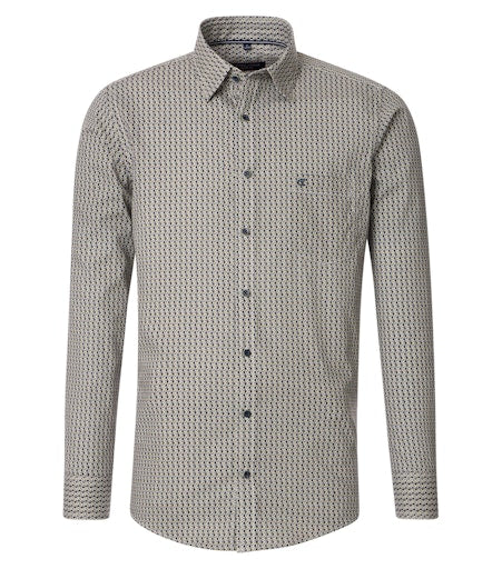 Hemden lange mouw groen Casa Moda