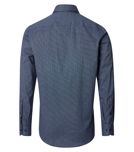 Hemden lange mouw blauw Casa Moda