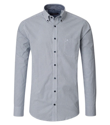 Hemden lange mouw blauw Casa Moda