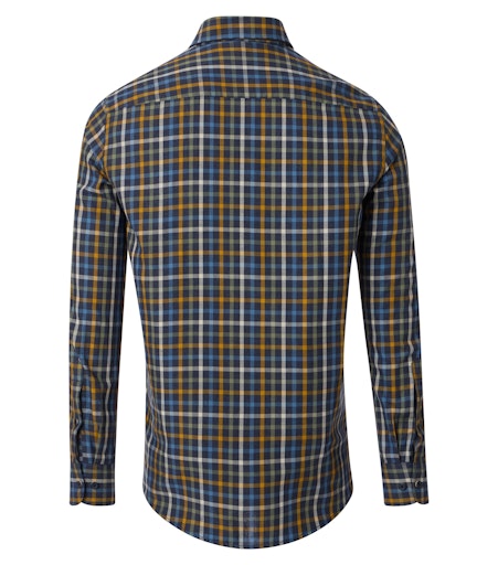 Hemden lange mouw blauw Casa Moda