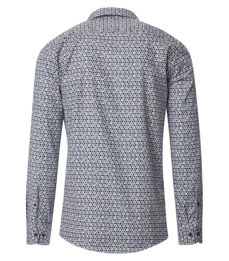 Hemden korte mouw blauw Casa Moda