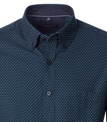 Hemden lange mouw blauw Casa Moda