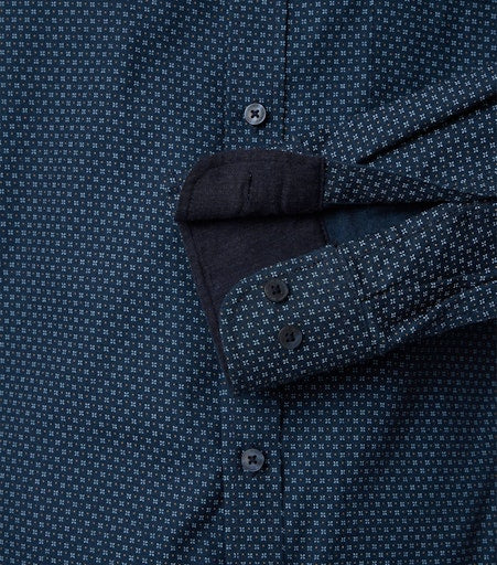 Hemden lange mouw blauw Casa Moda