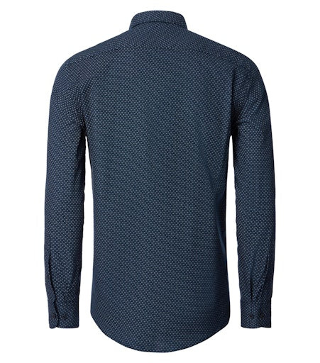 Hemden lange mouw blauw Casa Moda
