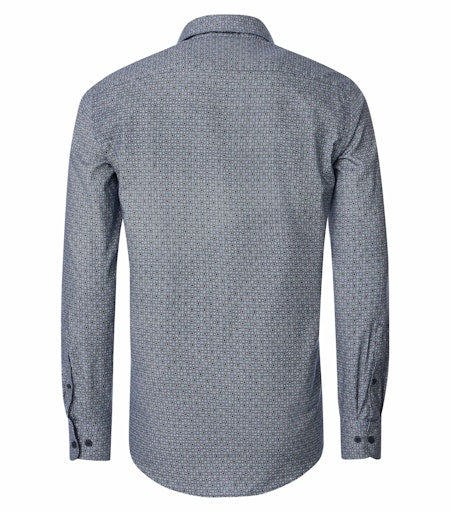 Hemden korte mouw blauw Casa Moda