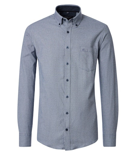 Hemden lange mouw blauw Casa Moda