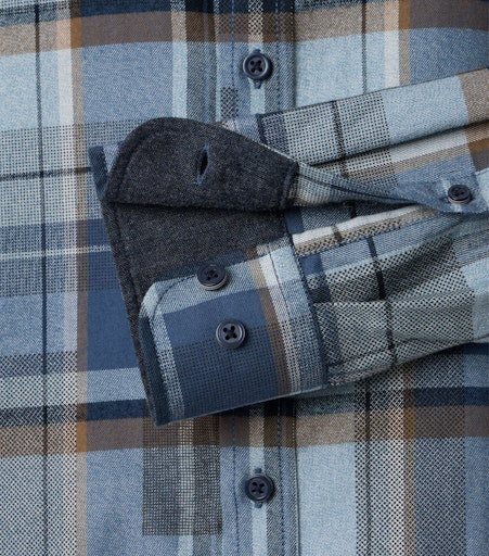 Hemden lange mouw blauw Casa Moda