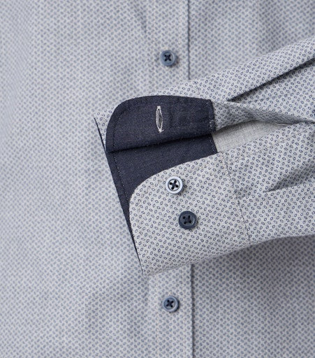 Hemden korte mouw grijs Casa Moda