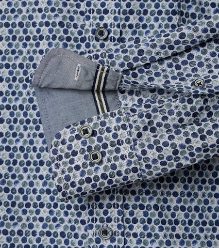 Hemden lange mouw blauw Casa Moda