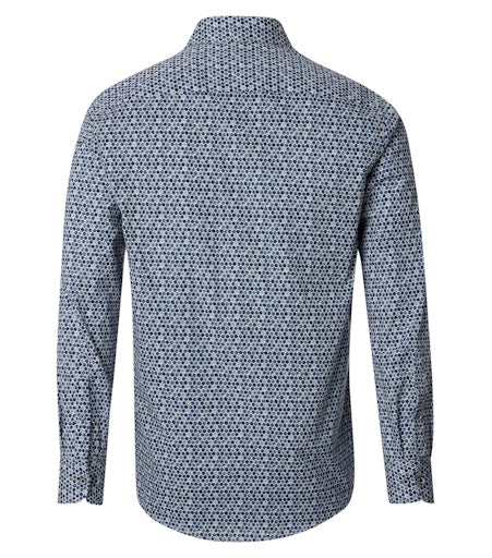 Hemden lange mouw blauw Casa Moda