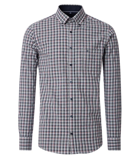 Hemden lange mouw blauw Casa Moda