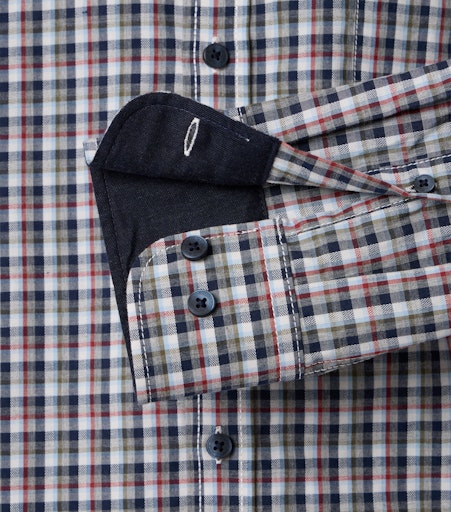 Hemden lange mouw blauw Casa Moda