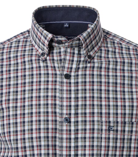 Hemden lange mouw blauw Casa Moda