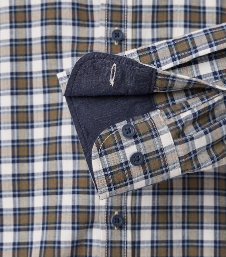 Hemden korte mouw blauw Casa Moda