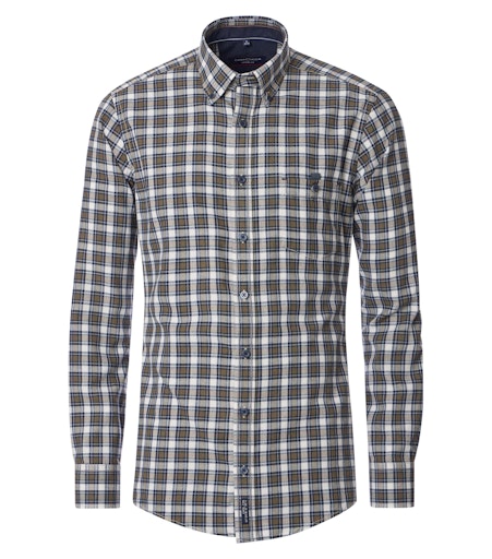 Hemden korte mouw blauw Casa Moda
