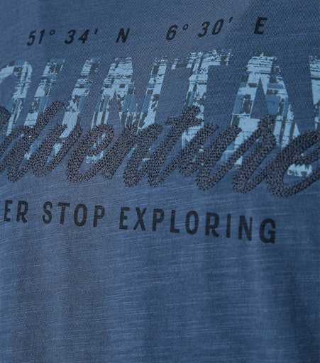 T-shirts korte mouw blauw Casa Moda